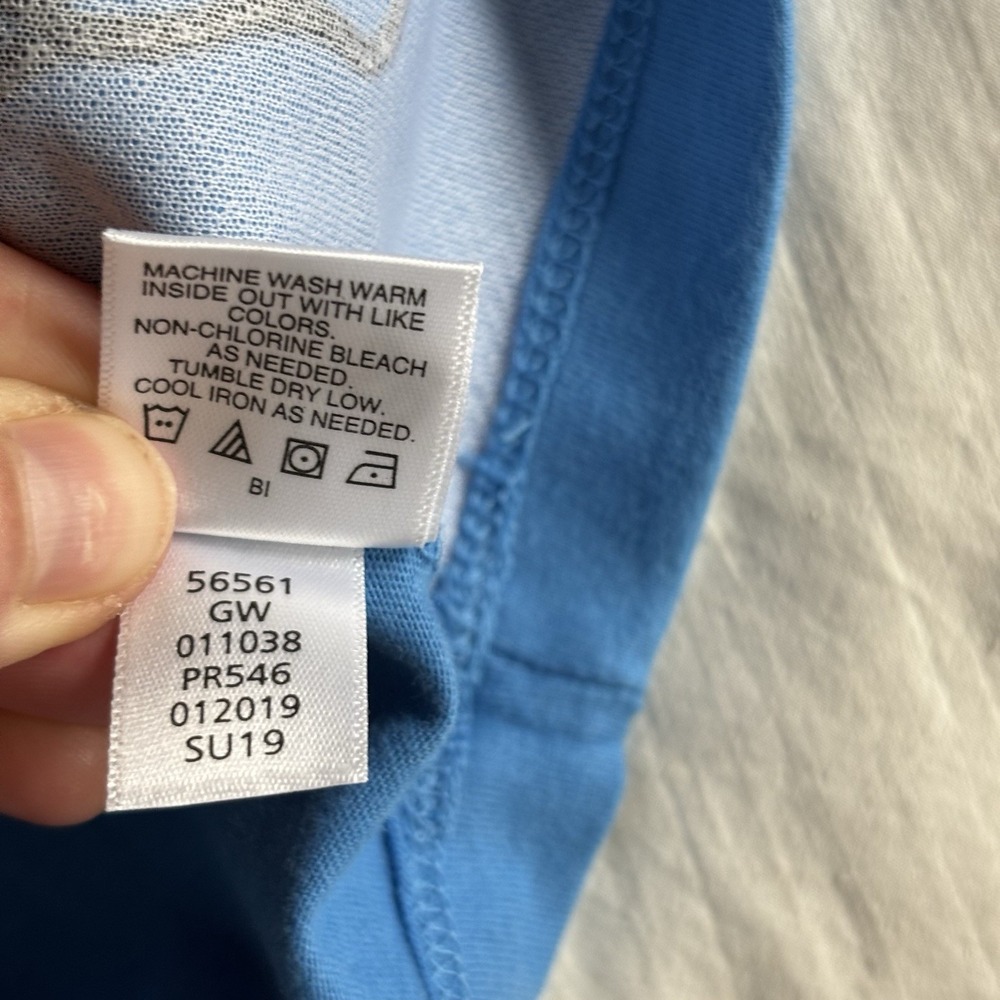 NWT Hanna Andersson Fiesta Sloth Tee Shirt 18-24mo Organic Cotton Blue Unisex - Picture 11 of 13